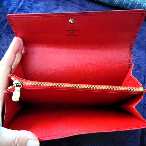 Authentic Louis Vuitton Red EPI Wallet - Picture 11 of 15